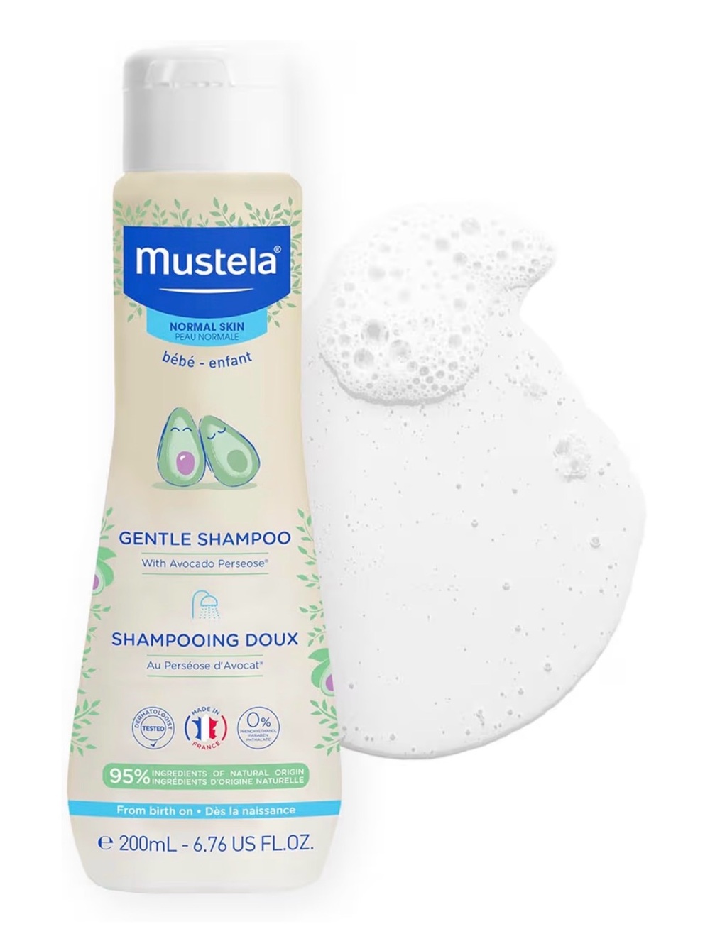 Mustela Gentle Shampoo for Kids — Cream & Green